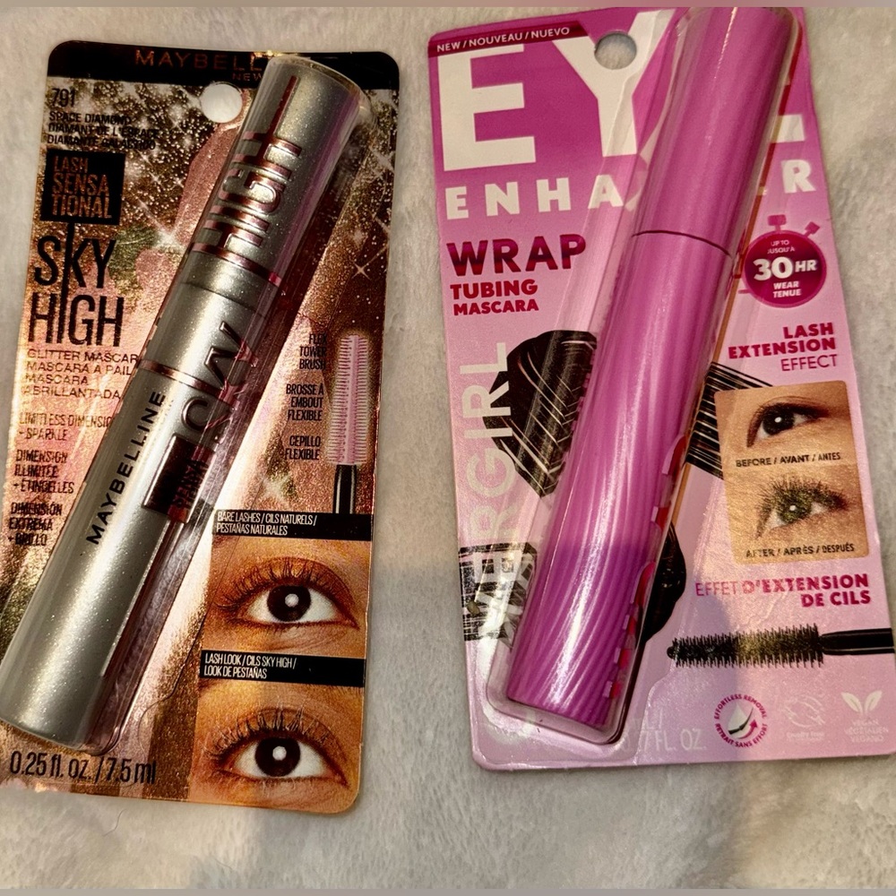 CoverGirl Tubing Mascara & Maybelline Sky High Glitter Mascara - NEW